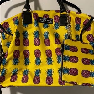 Betsey Johnson Pineapple Weekender Bag